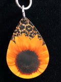Sunflower Leopard Earrings